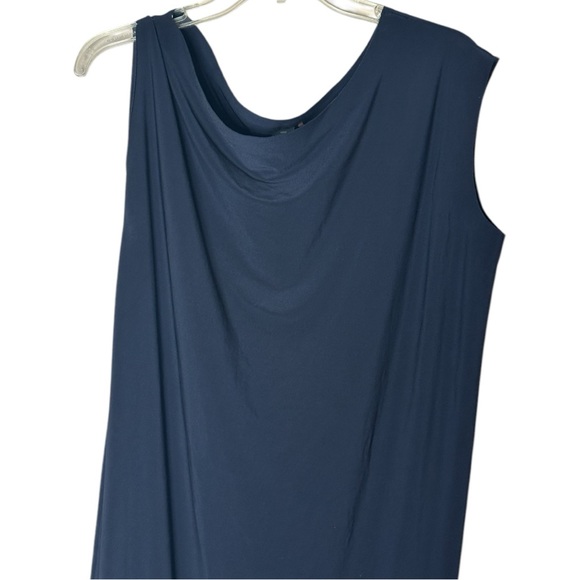 Norma Kamali Drop Shoulder Dress Midnight Blue Medium - Picture 3 of 11